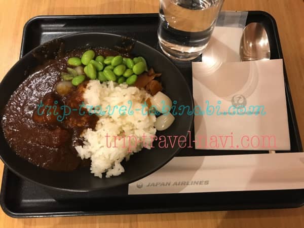 羽田空港 国際線 JAL サクララウンジ　食事　メニュー